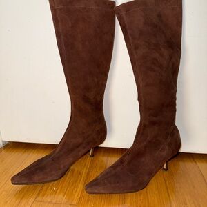 Jimmy Choo Vintage Brown Knee High Boots